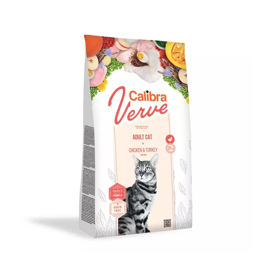 Calibra Cat Verve GF Adult Chicken&Turkey 750g